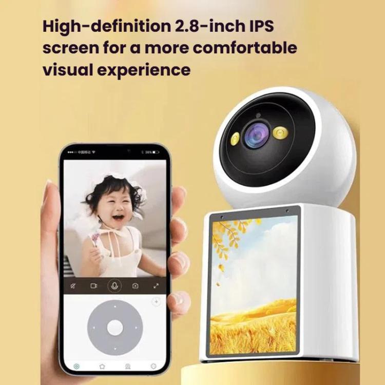 WiFi Two-Way Video Call Smart Panoramic Camera With 2.8-Inch Screen Supports Voice Wake-Up And One-Button Calling WiFi Two-Way Video Call Smart Panoramic Camera With 2.8-Inch Screen Supports Voice Wake-Up And One-Button Calling